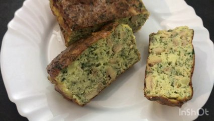 Easy savory flourless cake / Cake salé facile et  sans farine