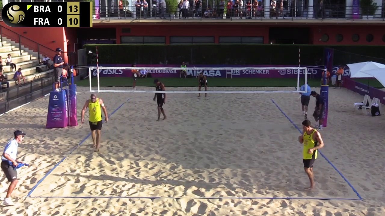 France vs Bresil Alison_Alvaro_Filho vs Aye_Gauthier_Rat_ FIVB_BVB_WT19_Rome_World Tour Finals_06 09 2019_