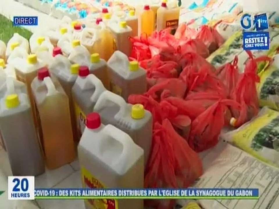 RTG / Covid 19 - Des kits alimentaires distribués par l’eglise de la Synagogue du Gabon