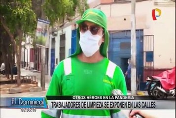 Trabajadores de limpieza, los otros héroes en la pandemia de Covid-19