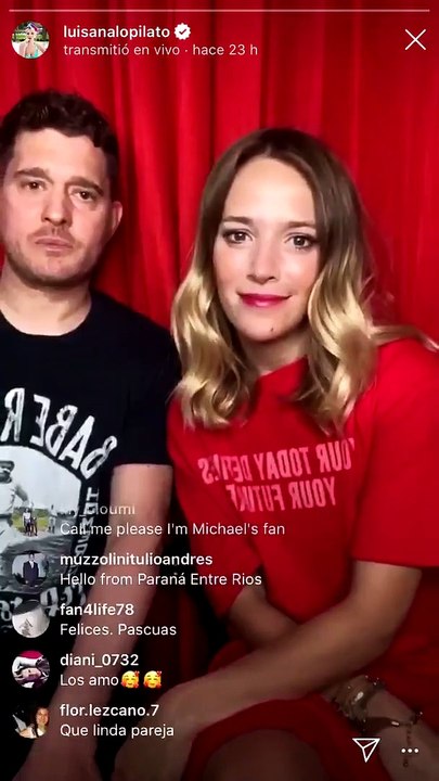 Michael Bublé y Luisana Lopilato