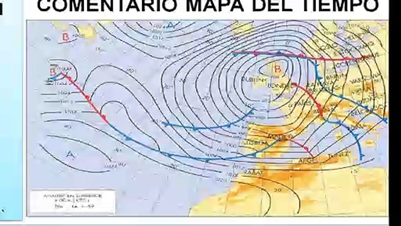 Comentario mapa del tiempo