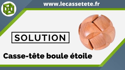 solution casse-tête boule étoile