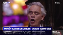 L'émouvant Ave Maria d'Andrea Bocelli lors d'un concert à l'intérieur du Duomo de Milan pour Pâques