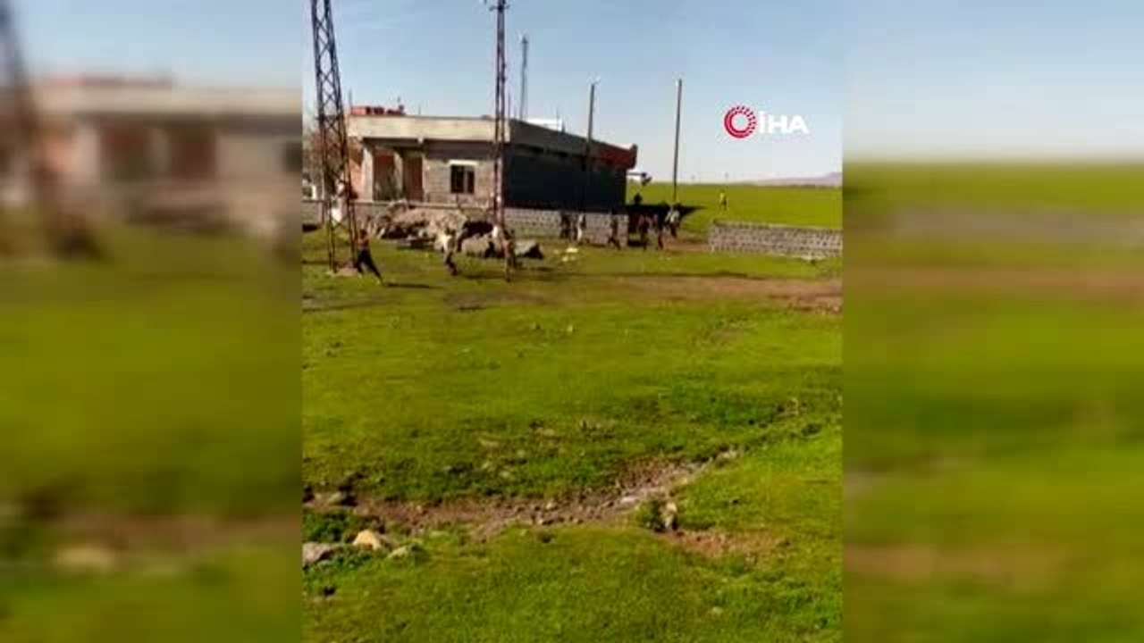 Jandarmayı karşılarında gören gençler nereye kaçacağını şaşırdı