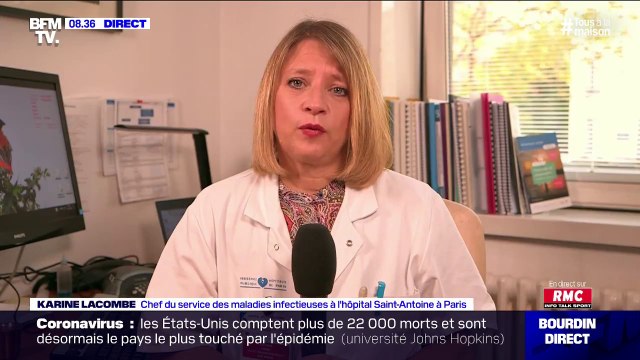 Karine Lacombe: Ce n'est jamais un bon pronostic de passer en réanimation, 40 à 50 % des patients décèdent