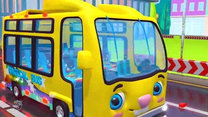 The Wheels On The Bus Go Round And Round - Car Cartoons Videos for Kids from Speedies_2