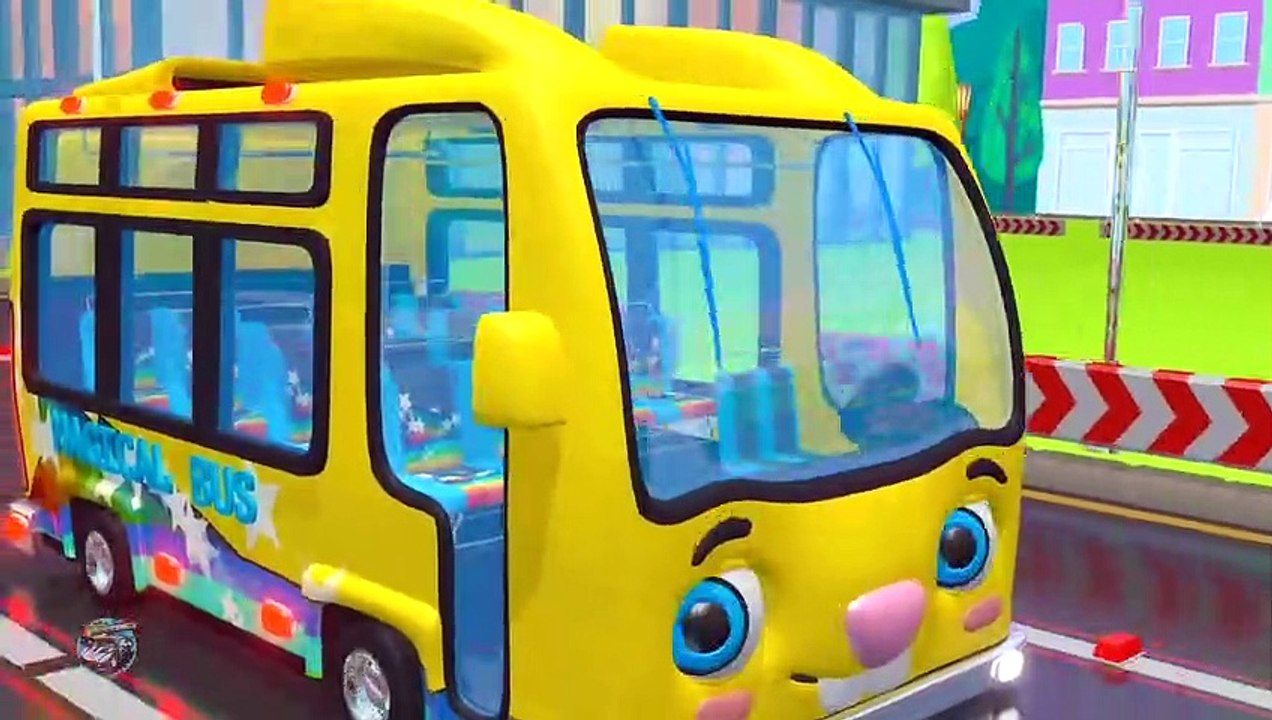 The Wheels On The Bus Go Round And Round - Car Cartoons Videos for Kids from Speedies_2