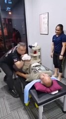 Chris Leong Tit Tar treatment to handicapped person