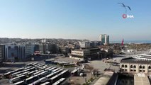 Sokağa çıkma yasağının sona ermesinin ardından Kadıköy Meydan havadan görüntülendi
