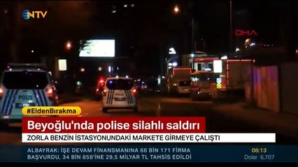 Beyoğlu'nda polise silahlı saldırı!