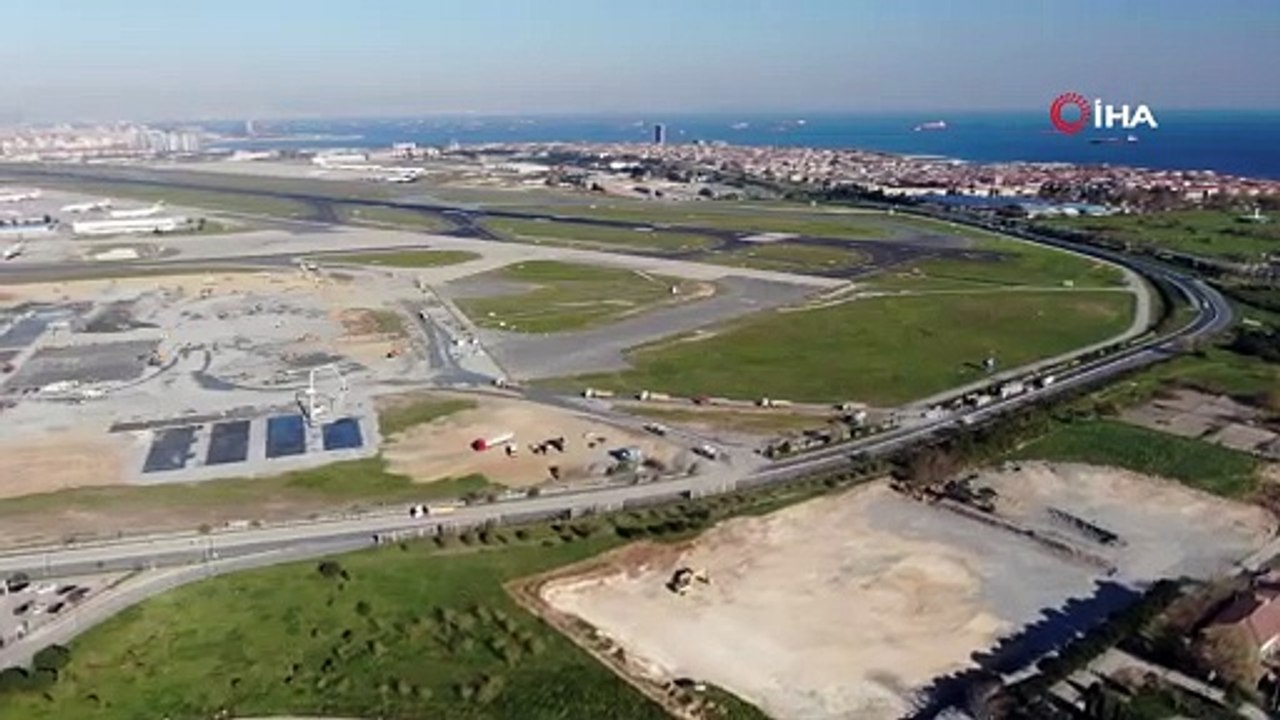 Atatürk Havalimanı şantiyeye döndü! Hastane inşaatı böyle görüntülendi