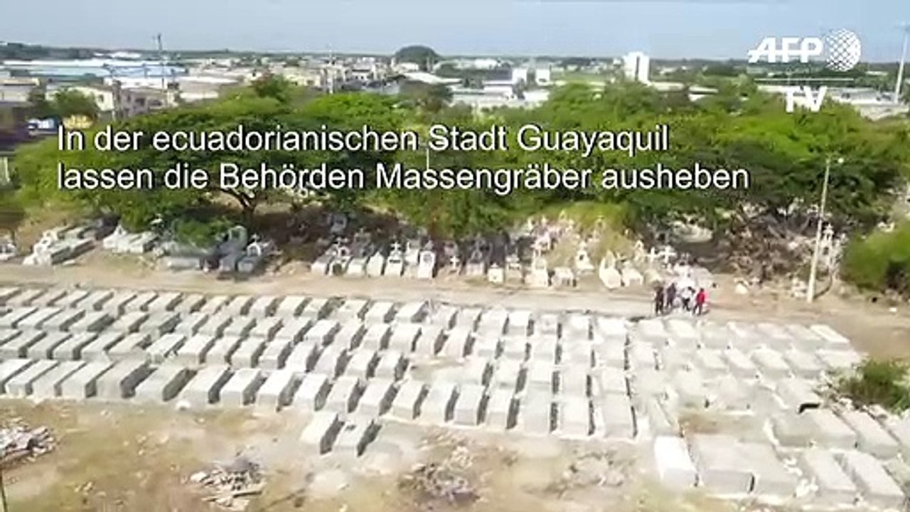 Massengräber für Corona-Tote in Ecuador