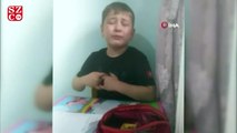 Okulunu özleyen küçük Doğan Ahmet'in gözyaşları