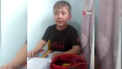 Okulunu özleyen küçük Doğan Ahmet'in gözyaşları