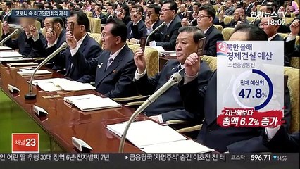 北 마스크 없이 최고인민회의…리선권 국무위원 진입