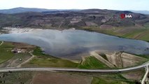 Sivas'ta geçtiğimiz yaz tamamen kuruyan Bingöl gölü yeniden su tuttu