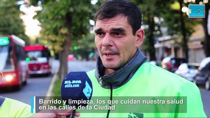 Los que limpian y desinfectan la Ciudad en tiempos de coronavirus