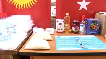 TİKA'dan Kırgızistan'da gıda yardımı