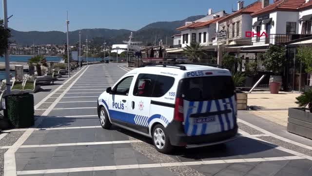 Marmaris Kaymakamı Aksoy'dan 'sosyal mesafe' denetimi
