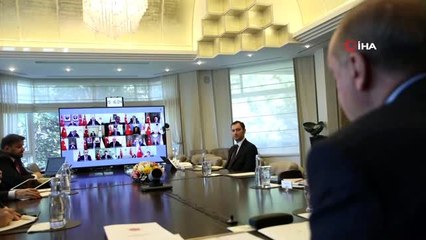 Cumhurbaşkanlığı kabinesi video konferansla toplandı