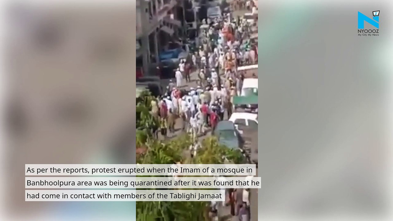 Watch: Hundreds take to streets to prevent authorities from quarantining Imam