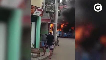 Download Video: Ônibus é incendiado em Cariacica