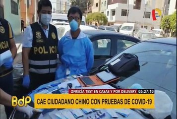 Detienen a ciudadano chino con pruebas hurtadas para COVID-19