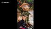 Deployed soldier dad says 'I love you' to daughter using custom doll