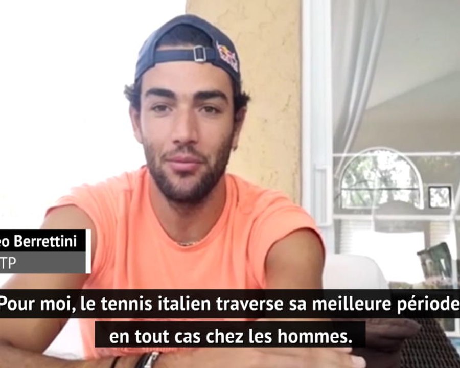 ATP - Berrettini : "La meilleure période de l'histoire du tennis italien"