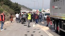 İzmir'de görevli trafik polisi kaza yaptı: 1 ağır yaralı