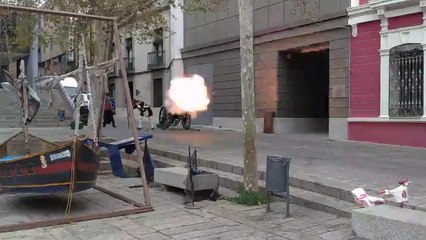 Slow Motion Cannon Fire