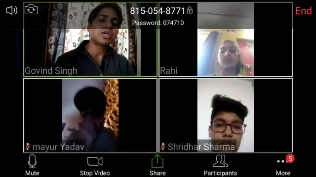 Life Processes Class10 Science- Video Conferencing lecture about characteristics of living beings and Mode of Nutrition by Zoom Cloud Meeting during lockdown