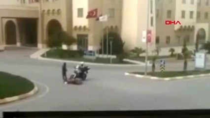 ŞANLIURFA Polisten kaçan motosikletli kaza yapınca yakalandı