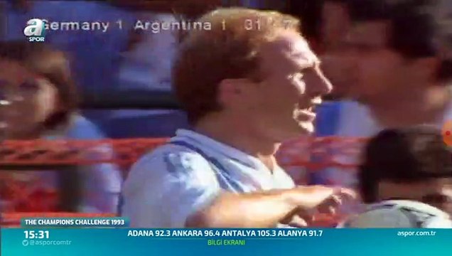 Futbol 1993 almanya-arjantin part2 futbol maçı