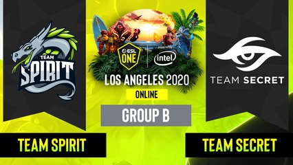 Dota2 - Team Secret vs Team Spirit - Game 2 - Group B - EU:CIS - ESL One Los Angeles