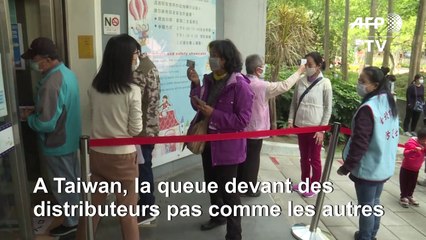 Taïwan met en place des distributeurs automatiques de masques