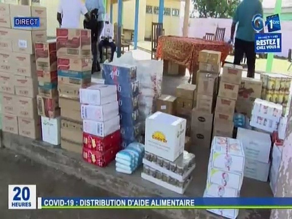 RTG / Covid 19 - Les membres du gouvernement ont procédé à la distribution de vivres alimentaires au centre d’accueil pour enfants en difficulté