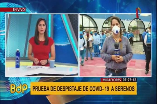 Miraflores: Personal de serenazgo pasarán por prueba de despistaje de covid-19