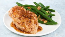 How to Make Honey and Sesame Glazed Chicken Breasts with Green Beans