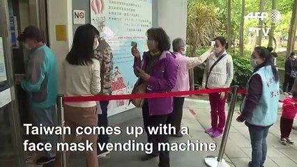 Taiwan rolls out mask vending machines