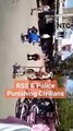 RSS + Rajasthan Police in Jahazpur, Bhilwara, Rajasthan