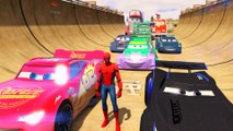 LEARN COLORS for Children W Spiderman and Superheroes Cycles Racing w Street Vehicles for Kids Ep 28