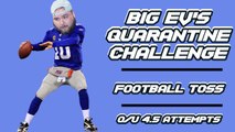 Quarantine Challenge: How Many Throws Does It Take A Fat Blogger To Drop A Football In A Bucket From 20 Yards Out?