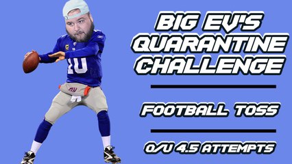 Quarantine Challenge: How Many Throws Does It Take A Fat Blogger To Drop A Football In A Bucket From 20 Yards Out?