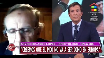 Eduardo López: "La gente tiene que entender que debe usar el barbijo"
