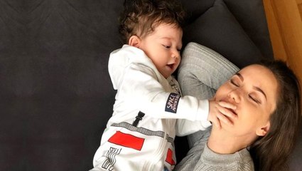 Fahriye Evcen'den oğlunun 1. yaşına duygusal kutlama: Sen kalbimin ta kendisiymişsin