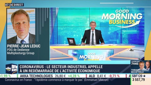 Pierre-Jean Leduc (Dedienne Multiplasturgy Group) : Le secteur industriel appelle à un redémarrage de l'activité économique malgré le coronavirus - 14/04