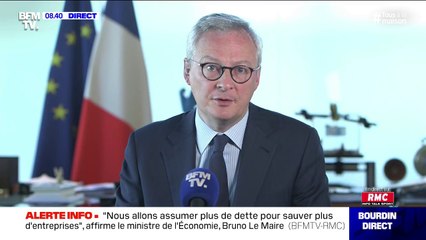 Bruno Le Maire: "Le report pourra se transformer en annulation de charges à propos des hels et restaurants"