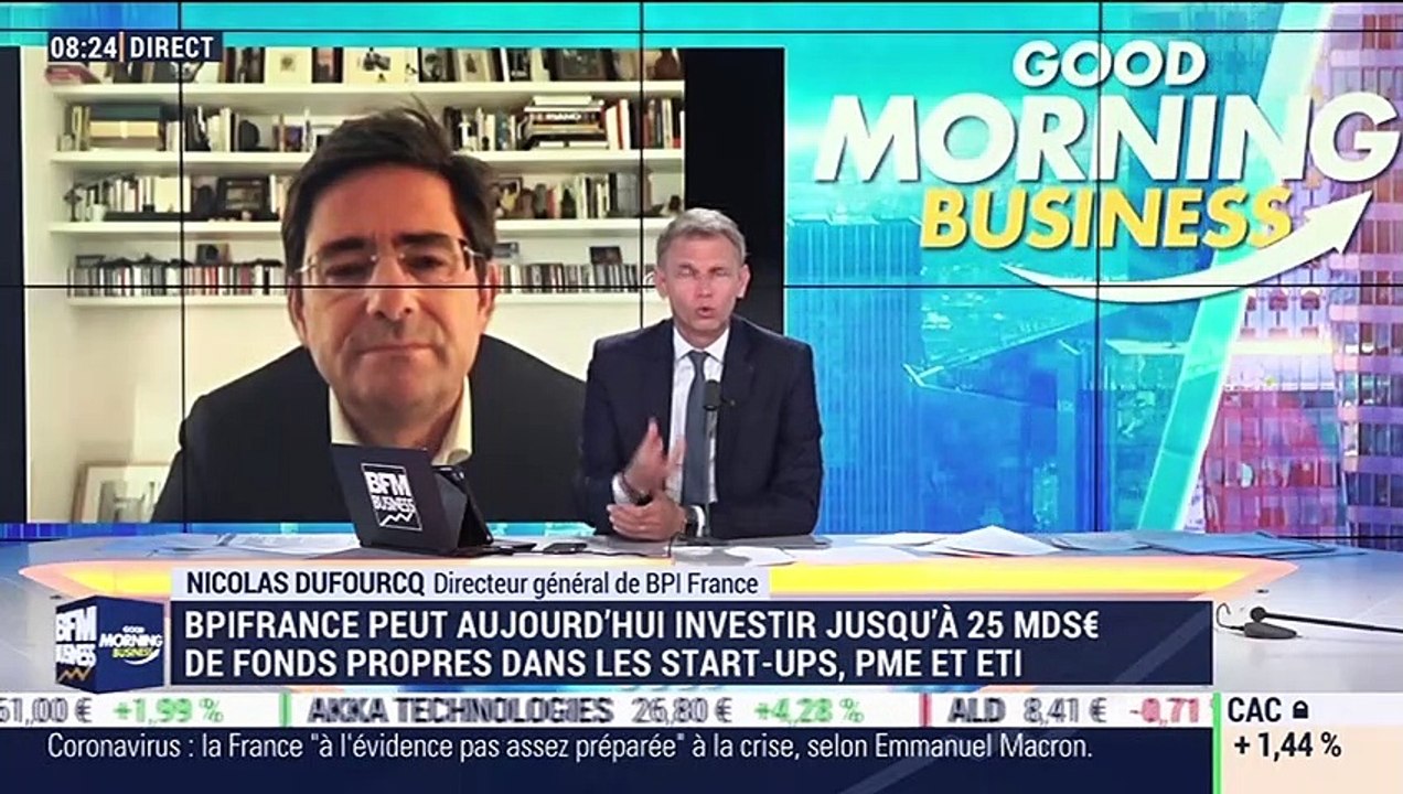 Nicolas Dufourcq (Bpifrance): Bpifrance annonce que 150 000 chefs d'entreprises ont demandé la garantie de l'État - 14/04